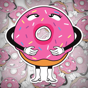 AHEGAO DONUT STICKER