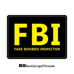 Fake Boobie Inspector STICKER