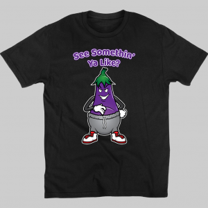 Eggplant Grey Sweatpants - tshirt black