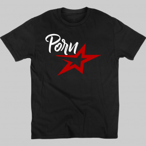 Porn Star - tshirt black