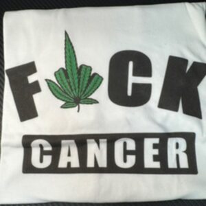 WHITE FUCK CANCER SHIRT